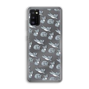 CaseCompany Poezen: Samsung Galaxy A41 Transparant Hoesje