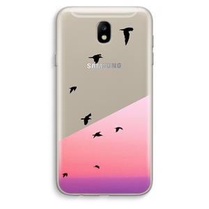 CaseCompany Fly away: Samsung Galaxy J7 (2017) Transparant Hoesje