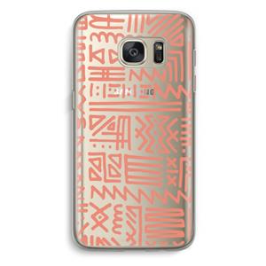 CaseCompany Marrakech Pink: Samsung Galaxy S7 Transparant Hoesje