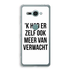 CaseCompany Meer verwacht: Sony Xperia XZ2 Compact Transparant Hoesje