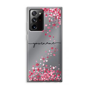 CaseCompany Hartjes en kusjes: Samsung Galaxy Note 20 Ultra / Note 20 Ultra 5G Transparant Hoesje