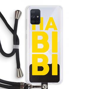 CaseCompany Habibi Majorelle : Samsung Galaxy A71 Transparant Hoesje met koord