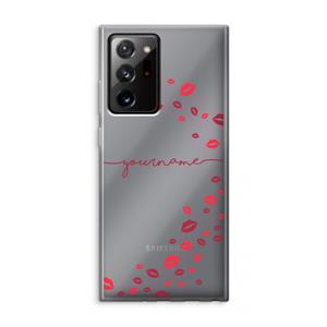 CaseCompany Kusjes: Samsung Galaxy Note 20 Ultra / Note 20 Ultra 5G Transparant Hoesje