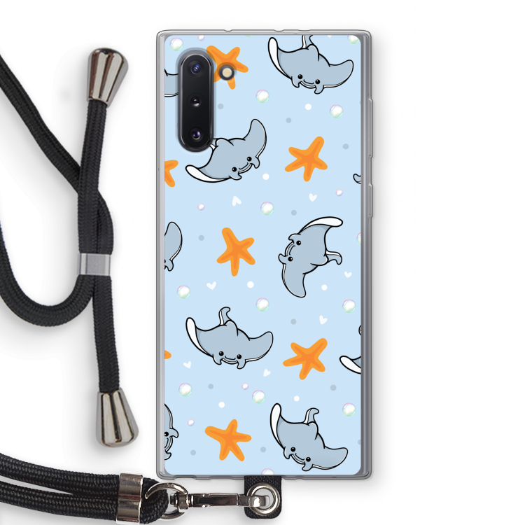 CaseCompany Manta: Samsung Galaxy Note 10 Transparant Hoesje met koord