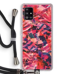CaseCompany California: Samsung Galaxy A51 5G Transparant Hoesje met koord
