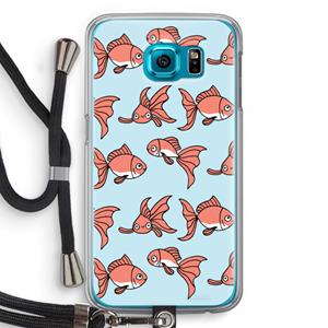 CaseCompany Blub: Samsung Galaxy S6 Transparant Hoesje met koord
