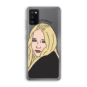 CaseCompany Mary Kate: Samsung Galaxy A41 Transparant Hoesje
