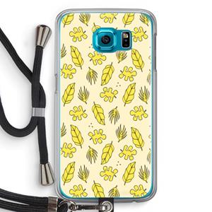 CaseCompany Herfst: Samsung Galaxy S6 Transparant Hoesje met koord