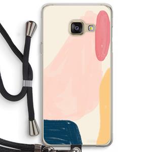 CaseCompany Saturday Flow: Samsung Galaxy A3 (2016) Transparant Hoesje met koord