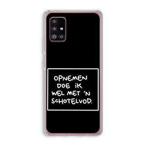 CaseCompany Schotelvod: Samsung Galaxy A51 5G Transparant Hoesje