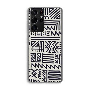 CaseCompany Marrakech print: Samsung Galaxy S21 Ultra Transparant Hoesje