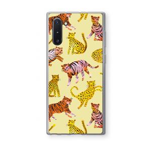 CaseCompany Cute Tigers and Leopards: Samsung Galaxy Note 10 Transparant Hoesje