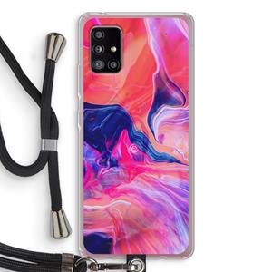 CaseCompany Earth And Ocean: Samsung Galaxy A51 5G Transparant Hoesje met koord