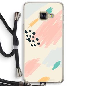 CaseCompany Sunday Chillings: Samsung Galaxy A3 (2016) Transparant Hoesje met koord