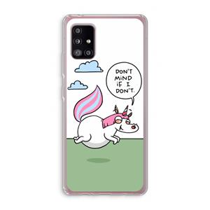 CaseCompany Unicorn: Samsung Galaxy A51 5G Transparant Hoesje