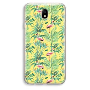 CaseCompany Flamingo party: Samsung Galaxy J7 (2017) Transparant Hoesje