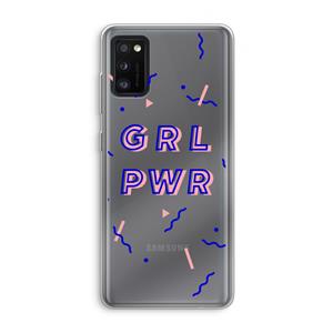 CaseCompany GRL PWR: Samsung Galaxy A41 Transparant Hoesje