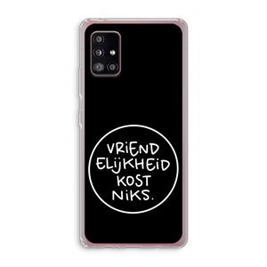 CaseCompany Vriendelijkheid: Samsung Galaxy A51 5G Transparant Hoesje