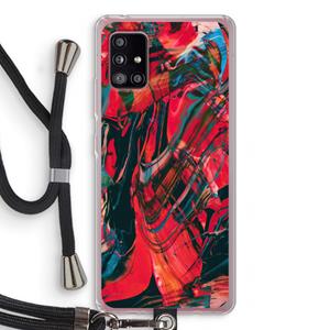 CaseCompany Endless Descent: Samsung Galaxy A51 5G Transparant Hoesje met koord