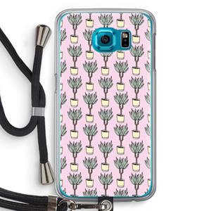 CaseCompany Boompje: Samsung Galaxy S6 Transparant Hoesje met koord