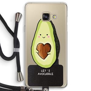 CaseCompany Avocuddle: Samsung Galaxy A3 (2016) Transparant Hoesje met koord