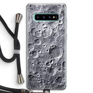 CaseCompany Maanlandschap: Samsung Galaxy S10 Plus Transparant Hoesje met koord