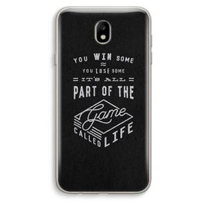 CaseCompany Life: Samsung Galaxy J7 (2017) Transparant Hoesje