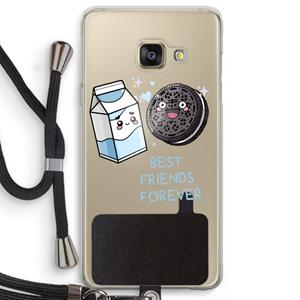 CaseCompany Best Friend Forever: Samsung Galaxy A3 (2016) Transparant Hoesje met koord