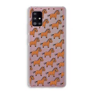 CaseCompany Pony: Samsung Galaxy A51 5G Transparant Hoesje
