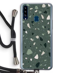 CaseCompany Terrazzo N°19: Samsung Galaxy A20s Transparant Hoesje met koord