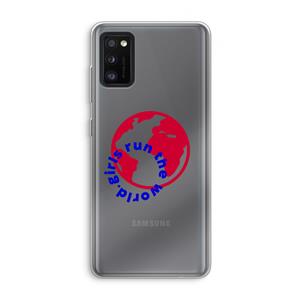 CaseCompany Run The World: Samsung Galaxy A41 Transparant Hoesje