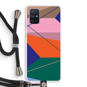 CaseCompany Gestalte 1: Samsung Galaxy A71 Transparant Hoesje met koord