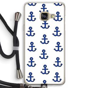 CaseCompany Ankers: Samsung Galaxy A3 (2016) Transparant Hoesje met koord