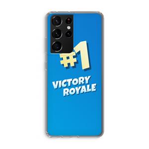 CaseCompany Victory Royale: Samsung Galaxy S21 Ultra Transparant Hoesje