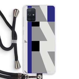 CaseCompany Gestalte 2: Samsung Galaxy A71 Transparant Hoesje met koord