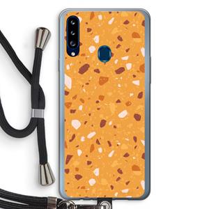 CaseCompany Terrazzo N°24: Samsung Galaxy A20s Transparant Hoesje met koord