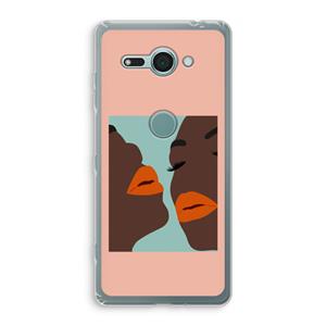 CaseCompany Orange lips: Sony Xperia XZ2 Compact Transparant Hoesje