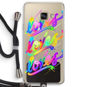 CaseCompany Loves: Samsung Galaxy A3 (2016) Transparant Hoesje met koord
