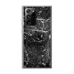 CaseCompany Zwart marmer: Samsung Galaxy Note 20 Ultra / Note 20 Ultra 5G Transparant Hoesje