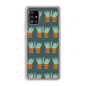 CaseCompany Sansevieria: Samsung Galaxy A51 5G Transparant Hoesje