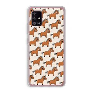 CaseCompany Pony: Samsung Galaxy A51 5G Transparant Hoesje