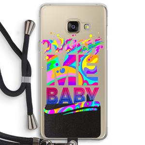 CaseCompany Touch Me: Samsung Galaxy A3 (2016) Transparant Hoesje met koord