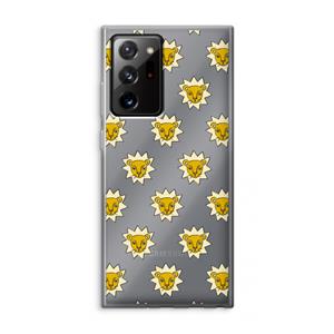 CaseCompany Leeuwenkoppen: Samsung Galaxy Note 20 Ultra / Note 20 Ultra 5G Transparant Hoesje
