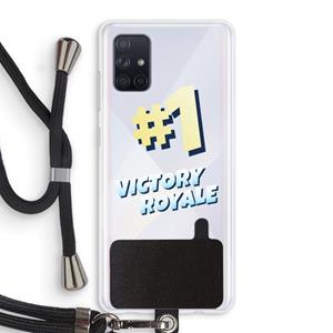 CaseCompany Victory Royale: Samsung Galaxy A71 Transparant Hoesje met koord