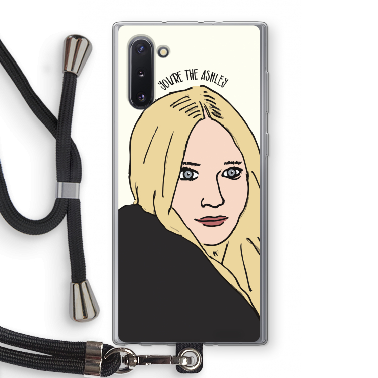 CaseCompany Ashley: Samsung Galaxy Note 10 Transparant Hoesje met koord