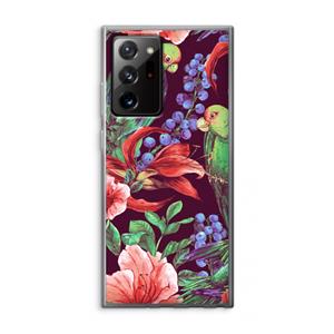 CaseCompany Papegaaien: Samsung Galaxy Note 20 Ultra / Note 20 Ultra 5G Transparant Hoesje