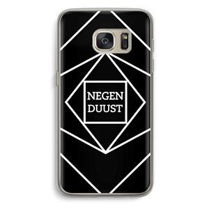 CaseCompany Negenduust geometrisch: Samsung Galaxy S7 Transparant Hoesje