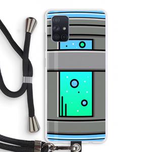 CaseCompany Chug Bottle: Samsung Galaxy A71 Transparant Hoesje met koord