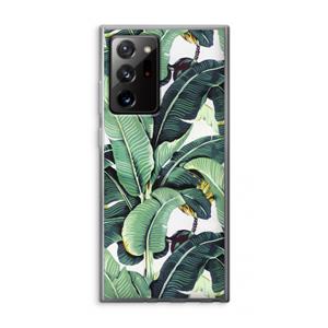 CaseCompany Bananenbladeren: Samsung Galaxy Note 20 Ultra / Note 20 Ultra 5G Transparant Hoesje
