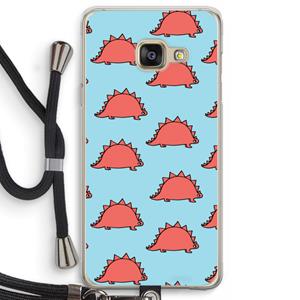 CaseCompany Dinosawrr: Samsung Galaxy A3 (2016) Transparant Hoesje met koord